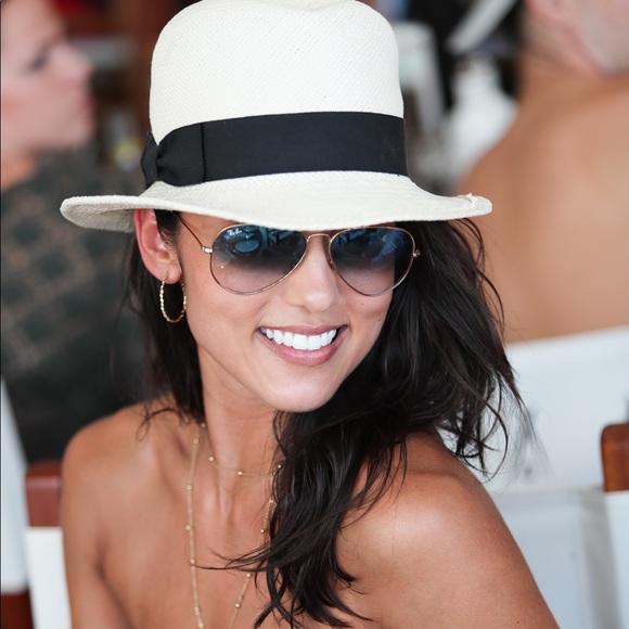 HAT ATTACK Panama Classic White Fedora Hat with black Ribbon main image 8